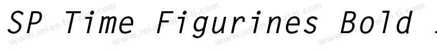 SP Time Figurines Bold Italic字体转换
